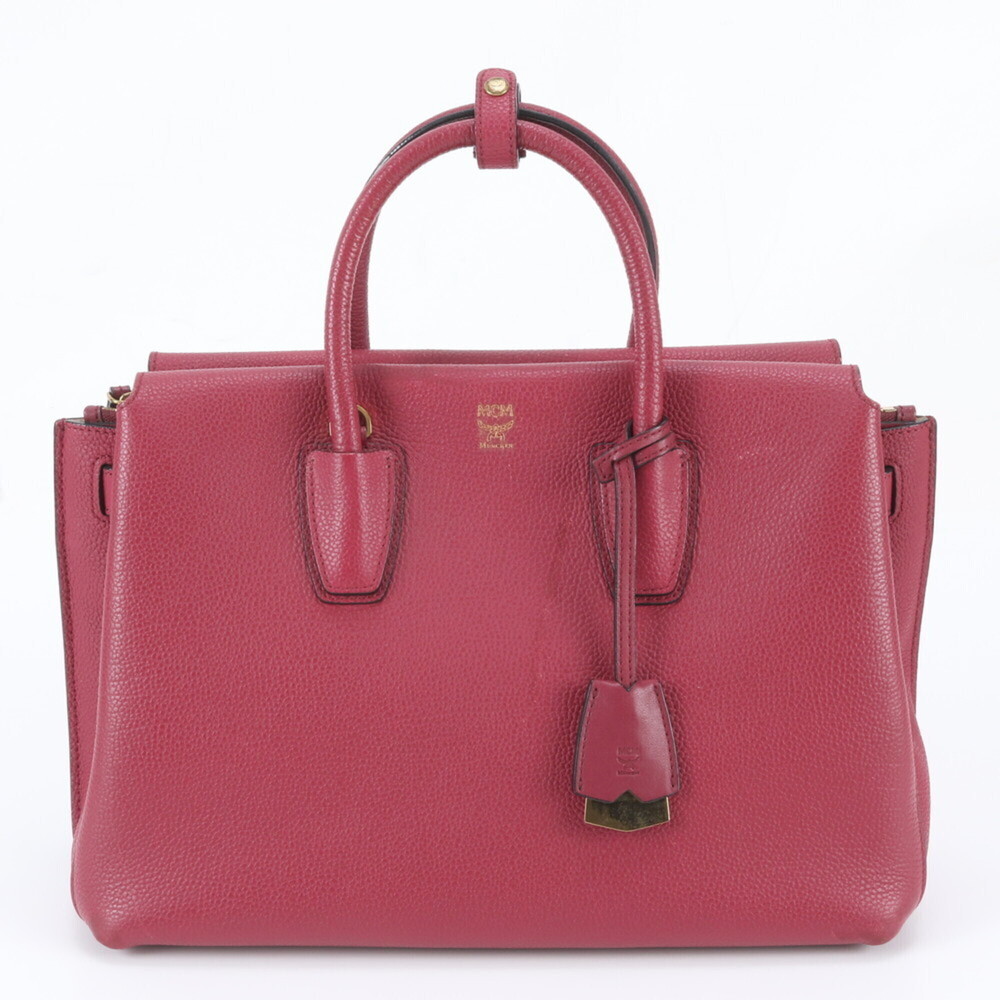 MCM Mila Leather Handbag Tote Bag - Brand Name Women's